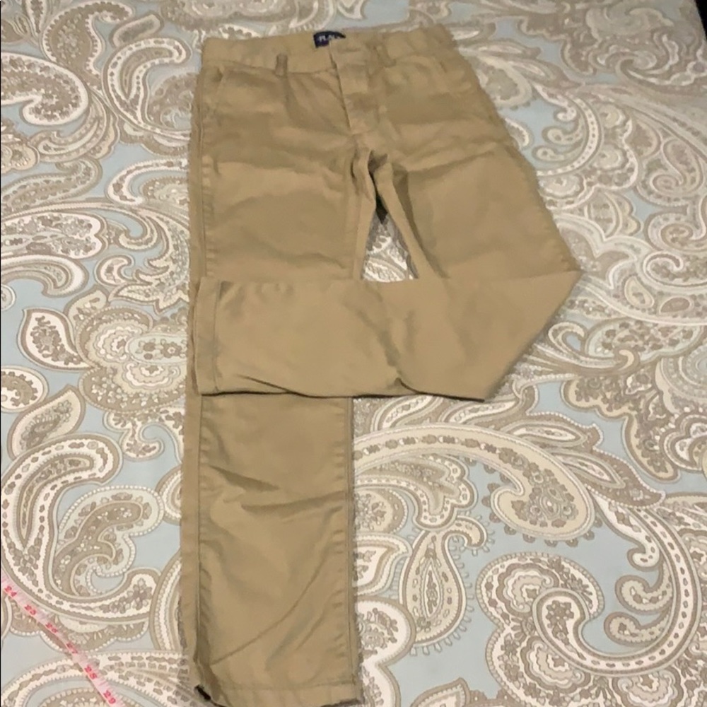 TWO PAIRS Children’s Place boys khaki twill pants